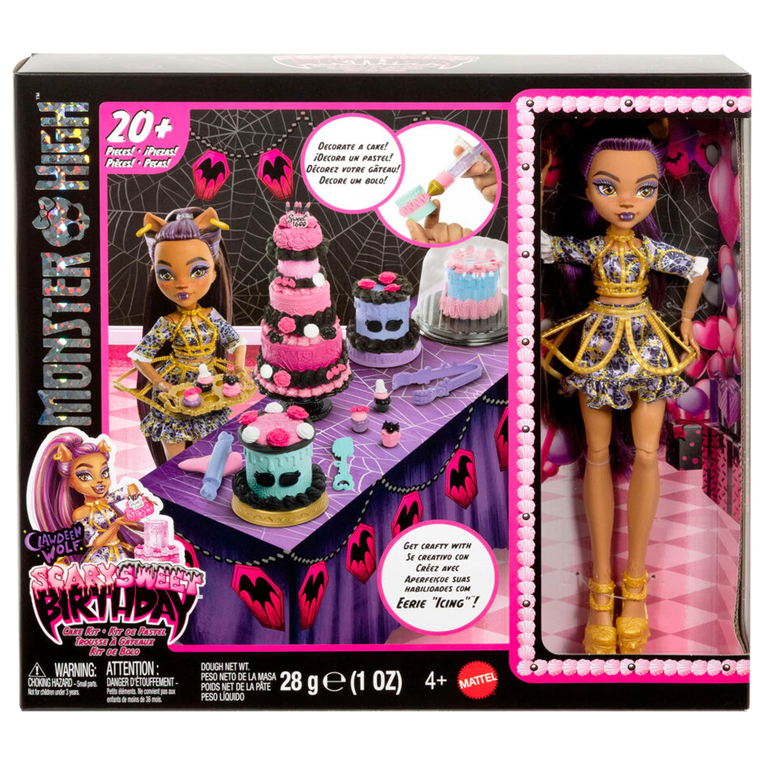 Monster High narodeninová Clawdeen Wolf bábika produktová fotografia
