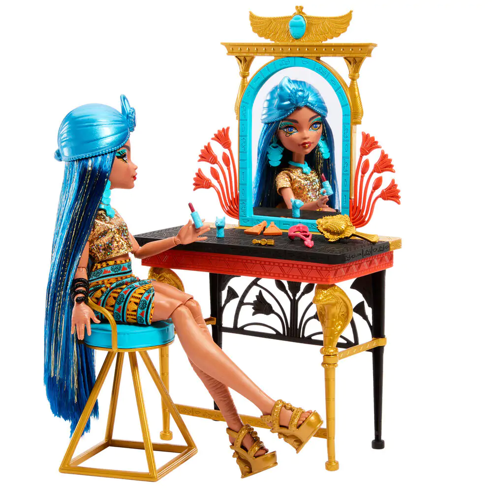 Monster High Cleo de Nile s toaletným stolíkom bábika produktová fotografia