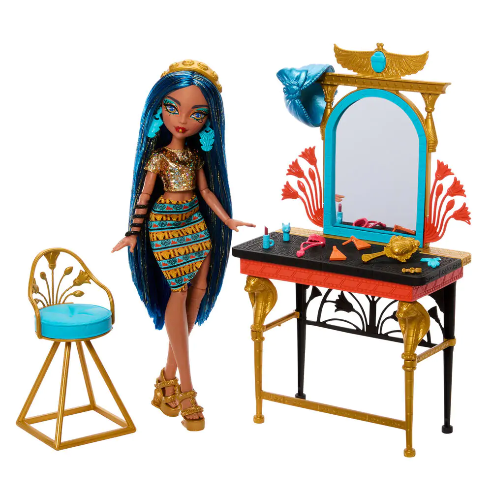 Monster High Cleo de Nile s toaletným stolíkom bábika produktová fotografia