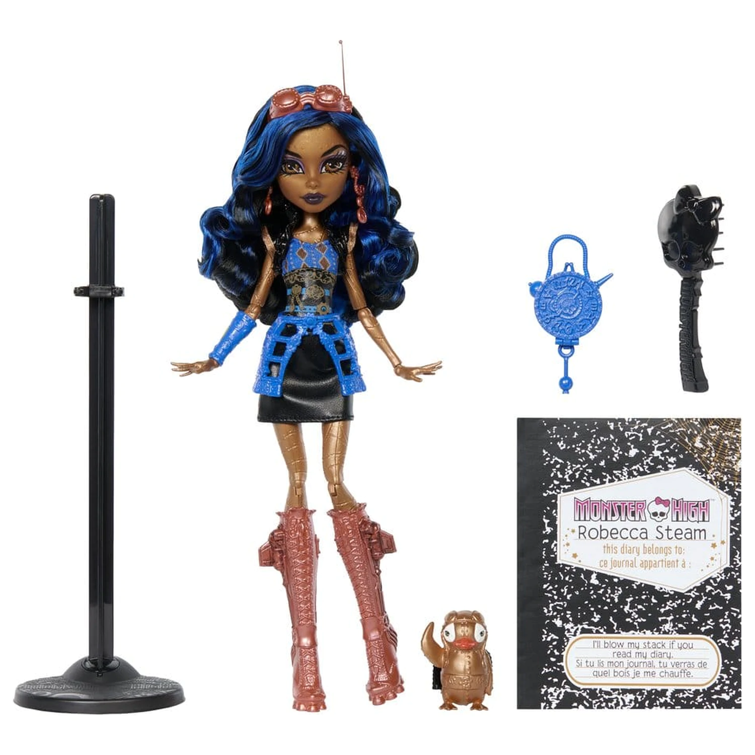 Monster High zberateľská bábika Robecca Steam produktová fotografia