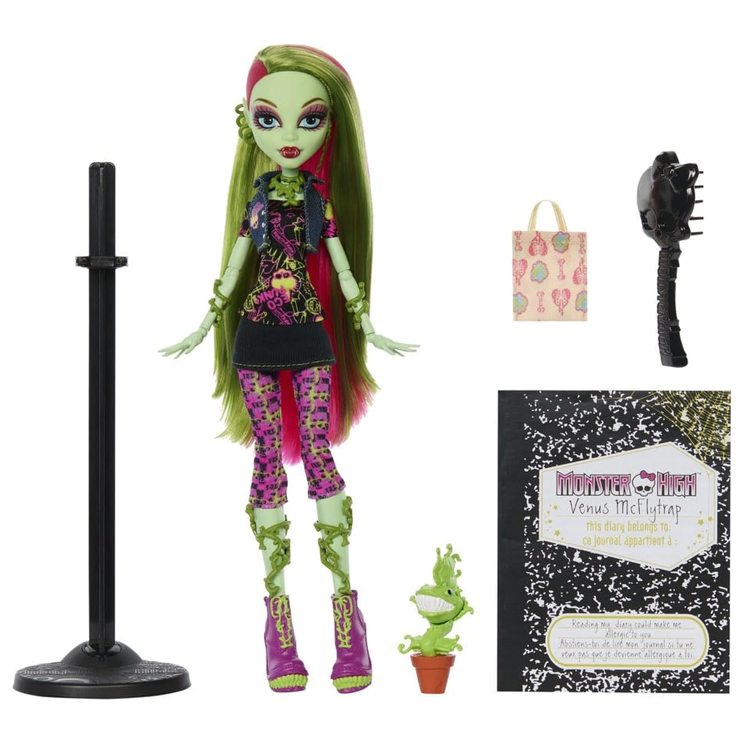 Zberateľská bábika Monster High Venus McFlytrap produktová fotografia