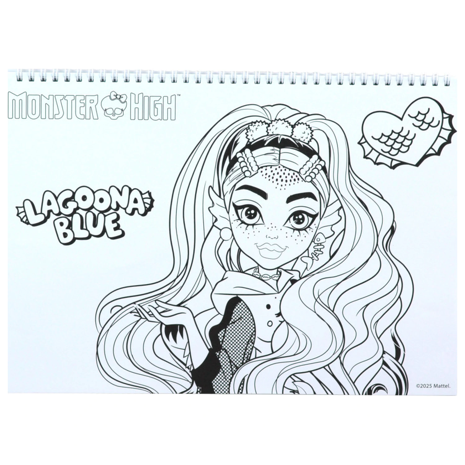 Monster High Crew A4 špirálový skicár, 40 strán s nálepkami produktová fotografia