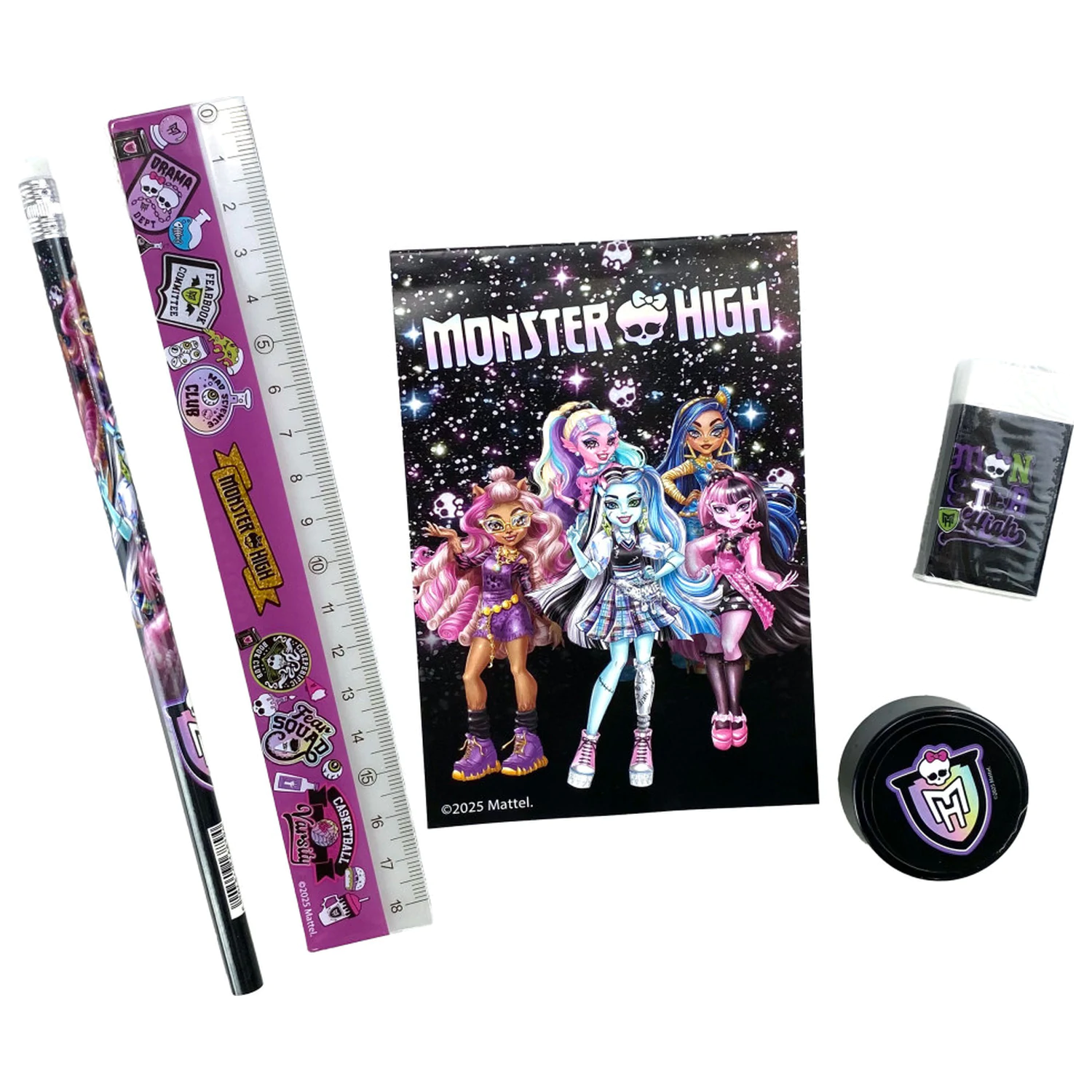 Monster High Crew súprava písacích potrieb, 5 kusov produktová fotografia