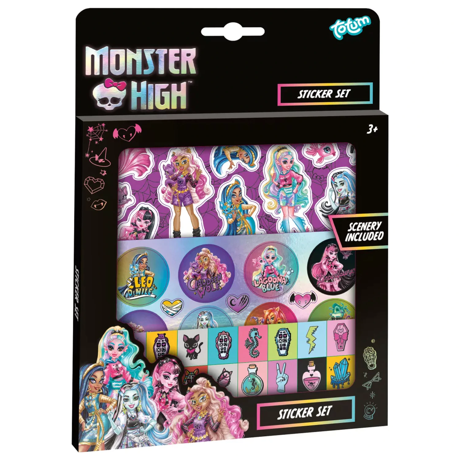 Monster High Dark súprava nálepiek produktová fotografia