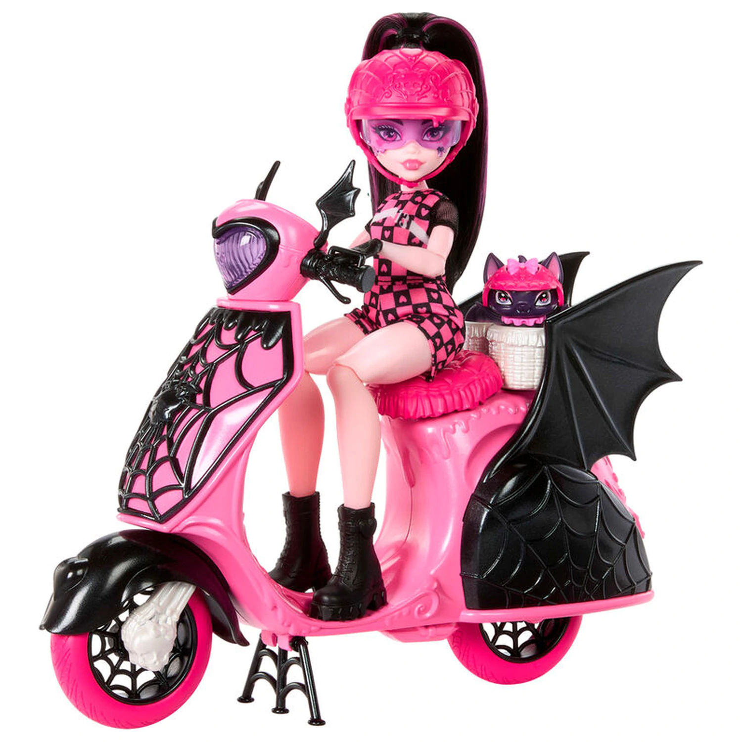 Monster High Draculaura a Scooter bábika produktová fotografia