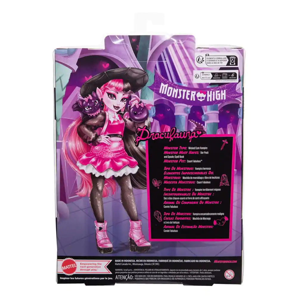 Monster High bábika Draculaura 25 cm produktová fotografia