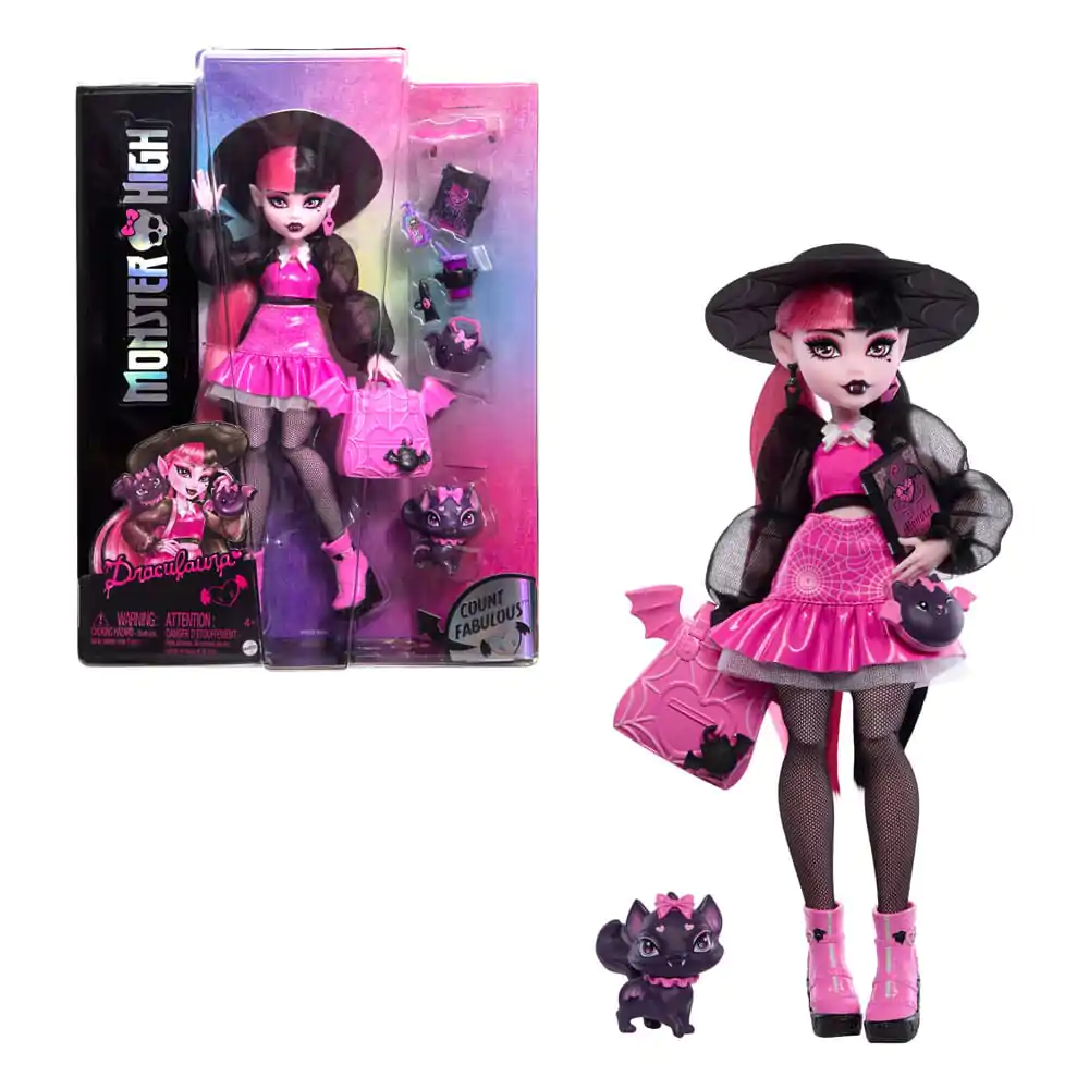 Monster High bábika Draculaura 25 cm produktová fotografia