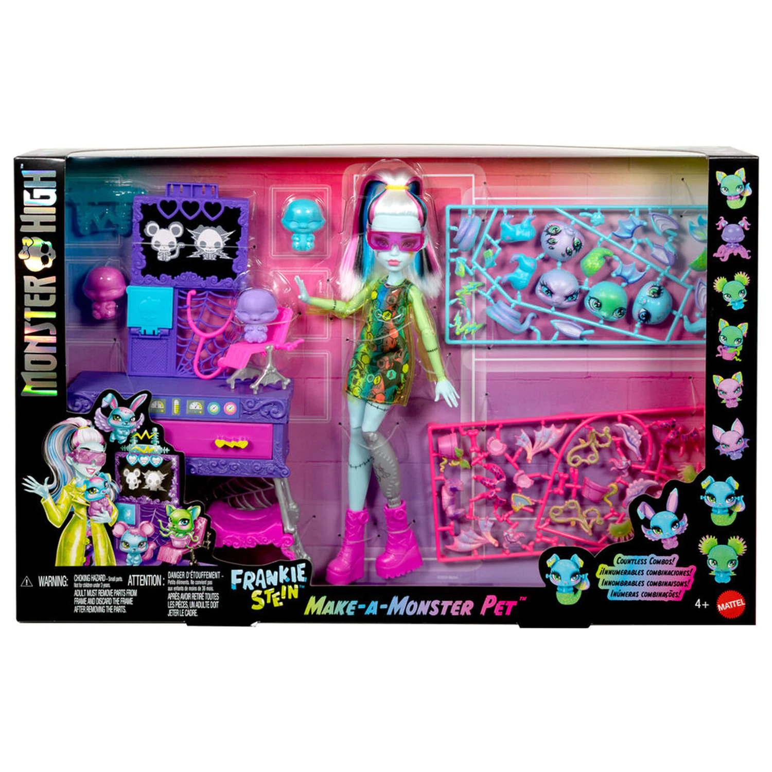 Monster High Frankie Stein + Laboratory bábika produktová fotografia