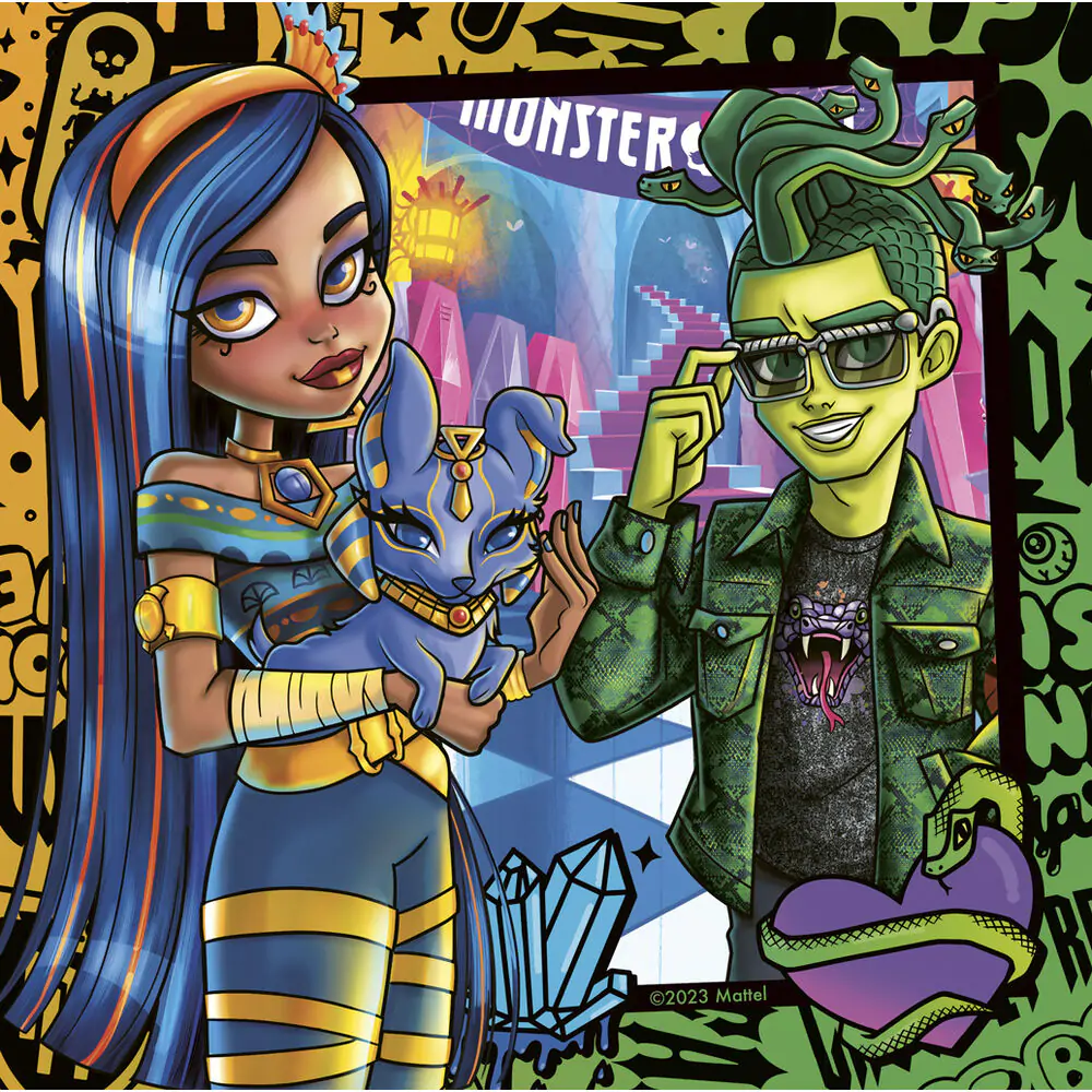 Monster High puzzle 3 x 49 dielikov produktová fotografia