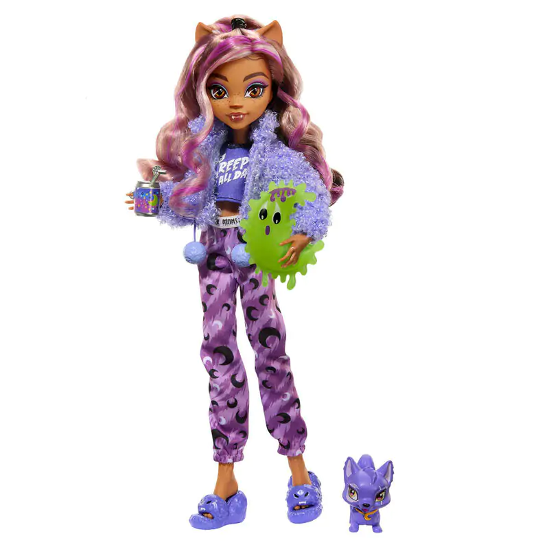 Monster High pyžamová párty Clawdeen Wolf bábika 25 cm produktová fotografia