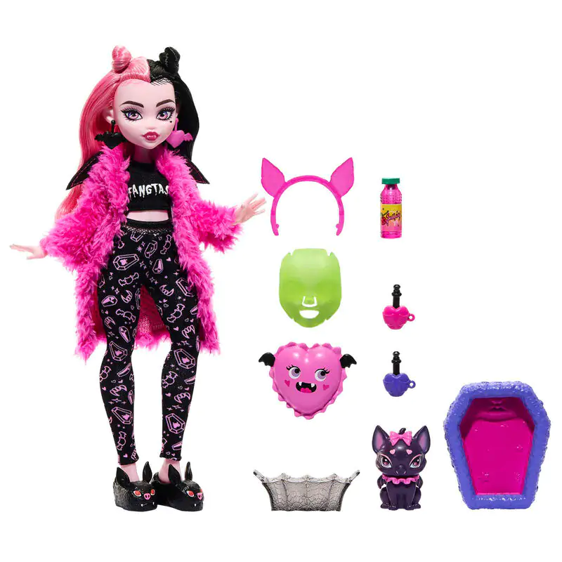 Monster High pyjama party Draculaura bábika 25 cm termékfotó