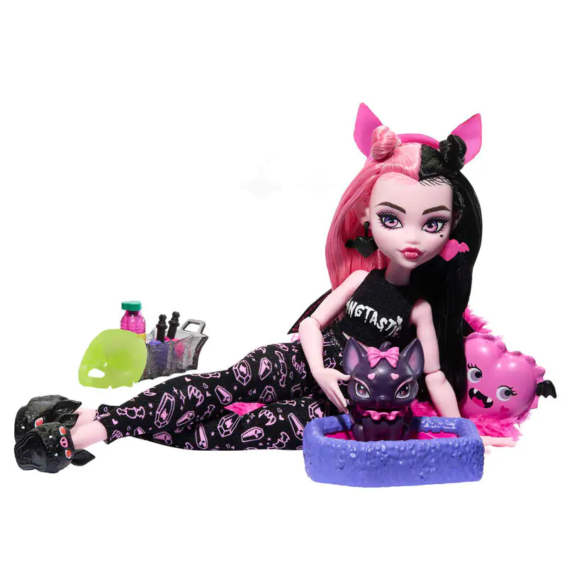 Monster High pyjama party Draculaura bábika 25 cm termékfotó