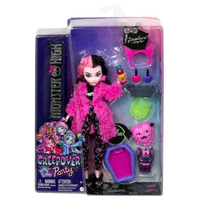 Monster High pyjama party Draculaura bábika 25 cm termékfotó