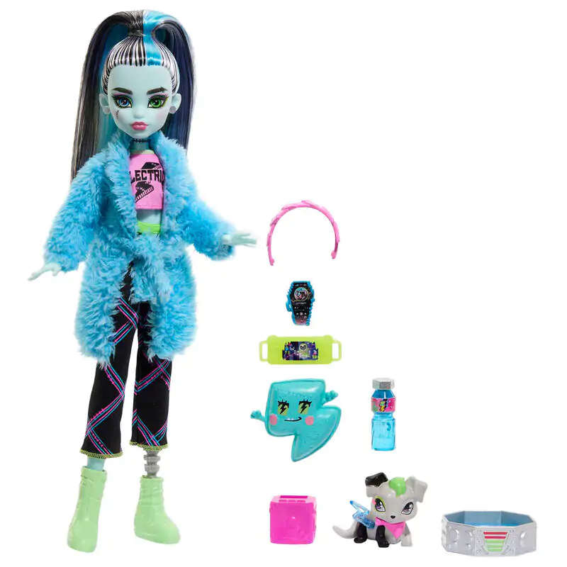 Monster High pyžamová párty Frankie Stein bábika 25 cm produktová fotografia