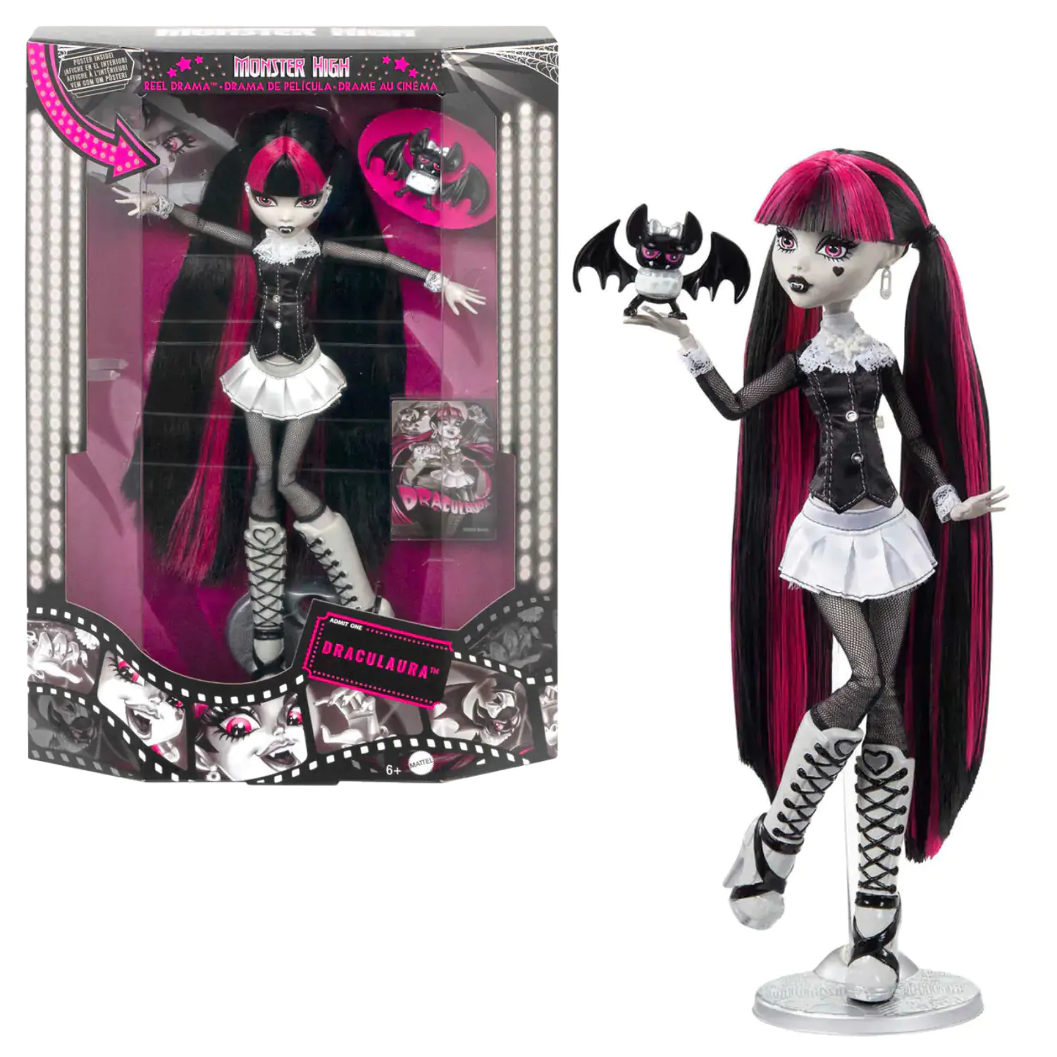 Monster High Reel Drama balenie bábik produktová fotografia