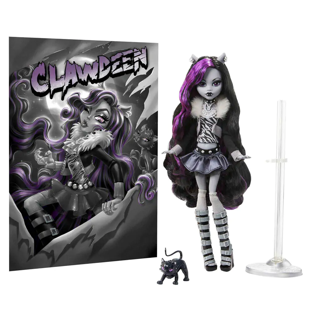 Monster High Reel Drama bábika Clawdeen Wolf produktová fotografia