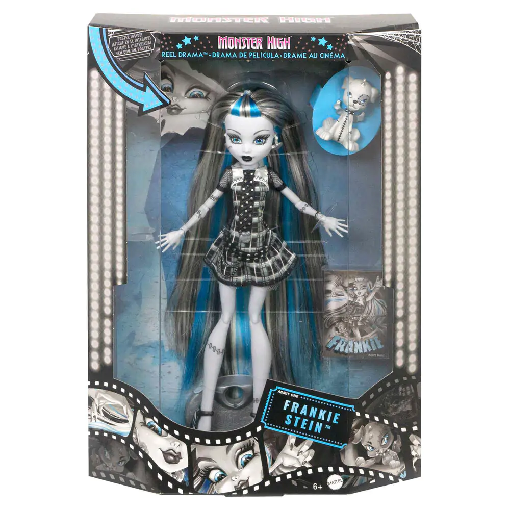 Monster High Reel Drama Frankie Stein bábika produktová fotografia