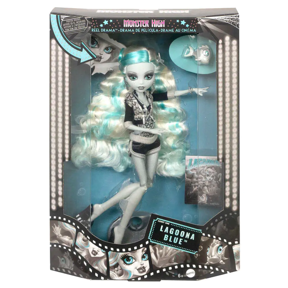 Monster High Reel Drama bábika Lagoona Blue produktová fotografia