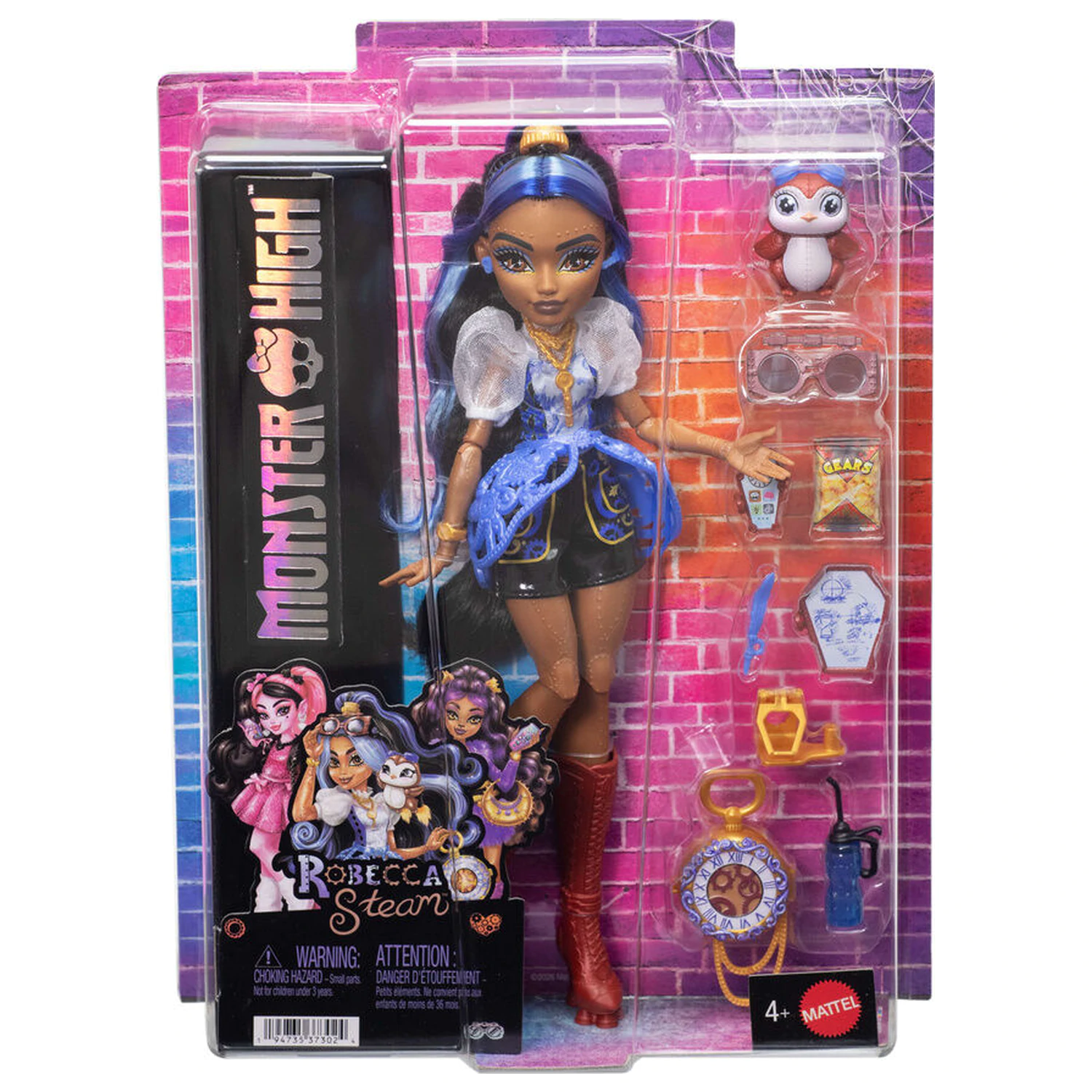 Monster High bábika Robecca Steam produktová fotografia