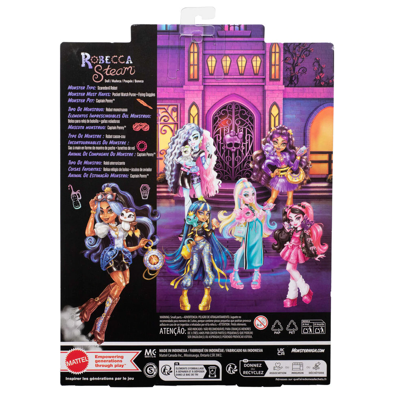 Monster High bábika Robecca Steam produktová fotografia