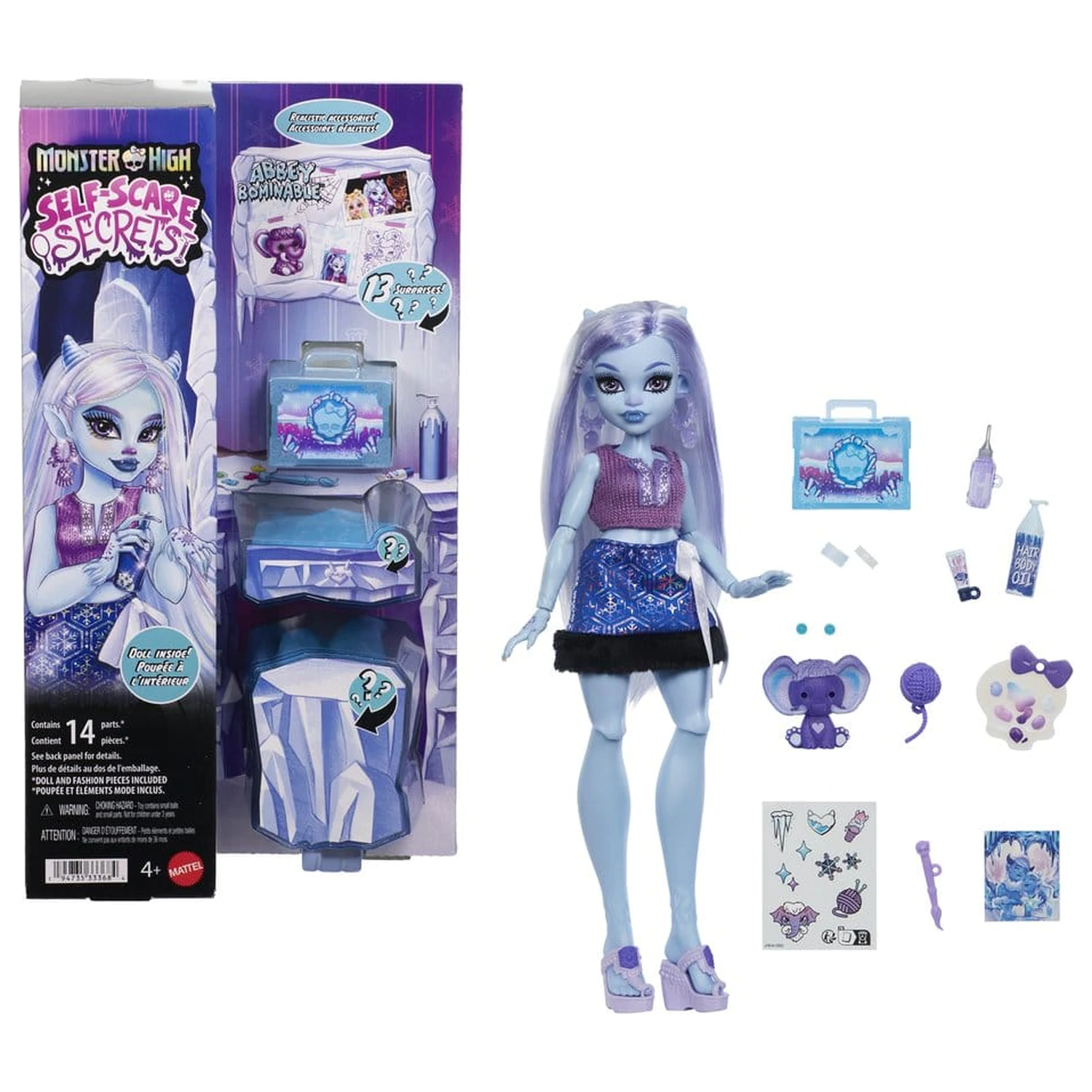 Monster High Self-Scare Secrets bábika Abbey Bominable produktová fotografia