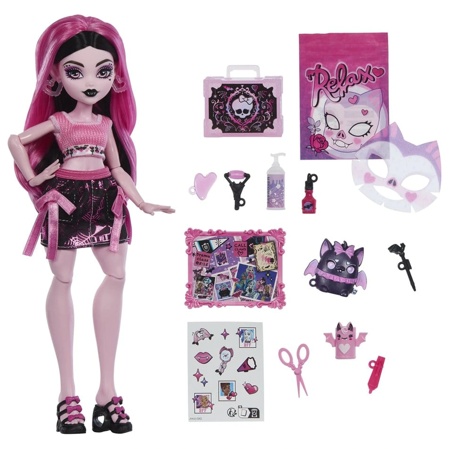 Monster High Self-Scare Secrets bábika Draculaura produktová fotografia