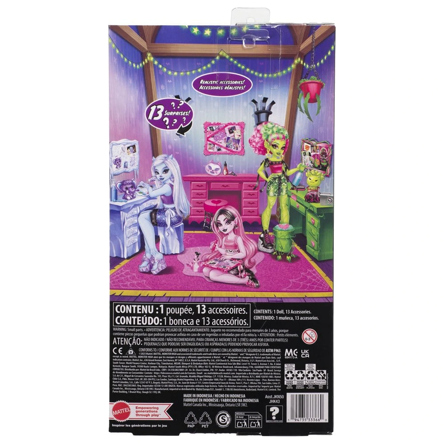Monster High Self-Scare Secrets bábika Draculaura produktová fotografia