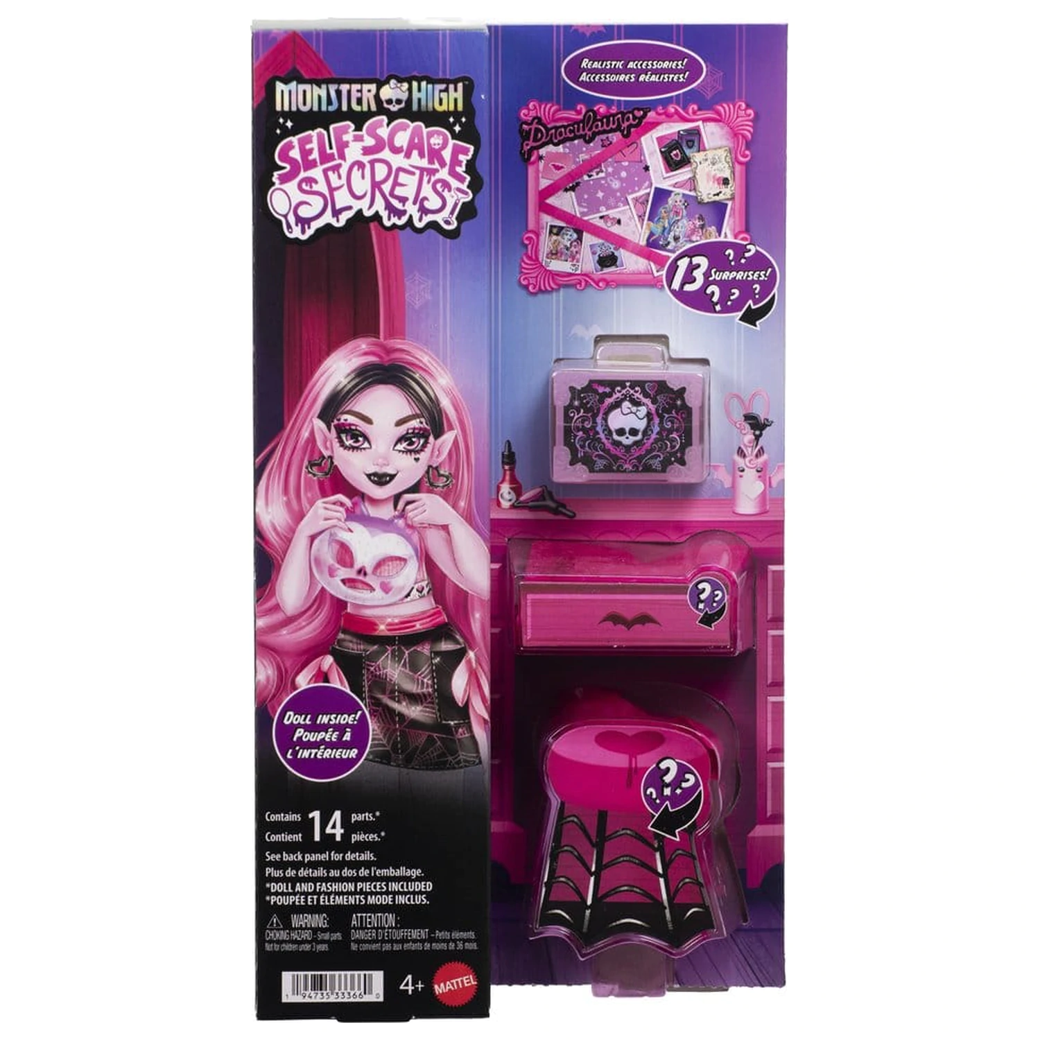Monster High Self-Scare Secrets bábika Draculaura produktová fotografia