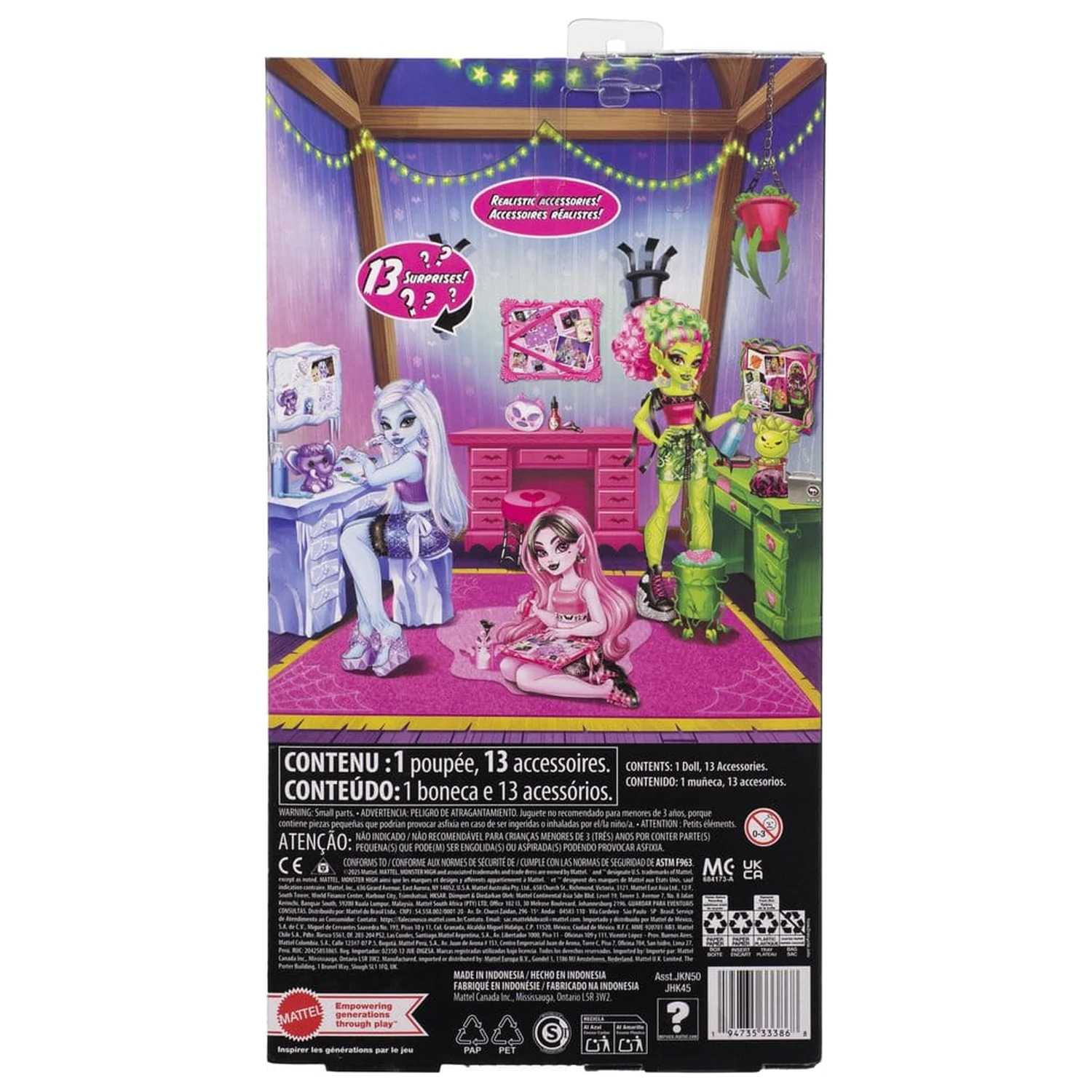 Monster High Self-Scare Secrets bábika Venus McFlytrap produktová fotografia