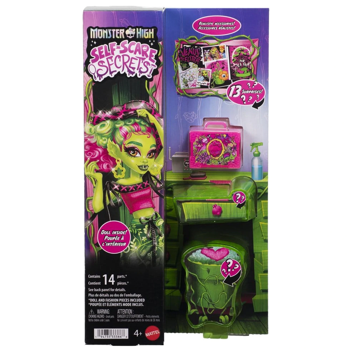 Monster High Self-Scare Secrets bábika Venus McFlytrap produktová fotografia