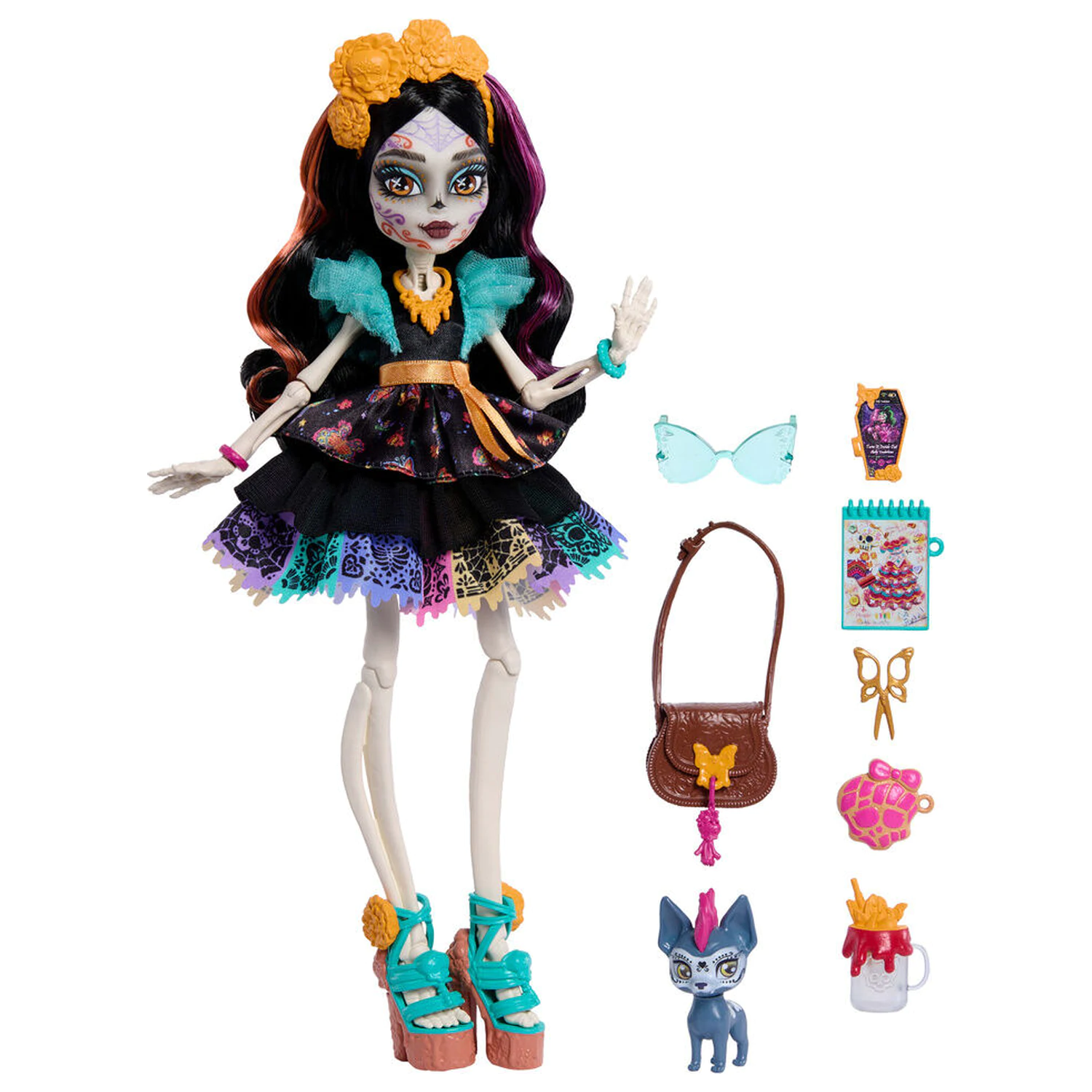 Monster High Skelita Calaveras bábika produktová fotografia