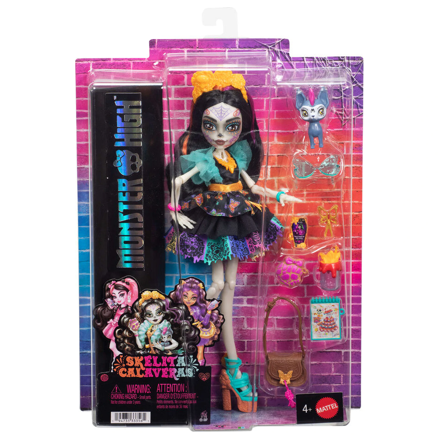Monster High Skelita Calaveras bábika produktová fotografia
