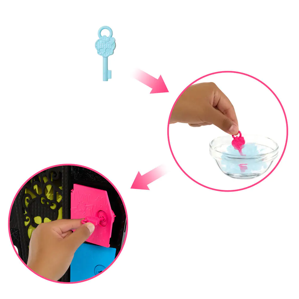 Monster High Skullmate Secrets Neon Frights Frankie Stein bábika 25 cm produktová fotografia