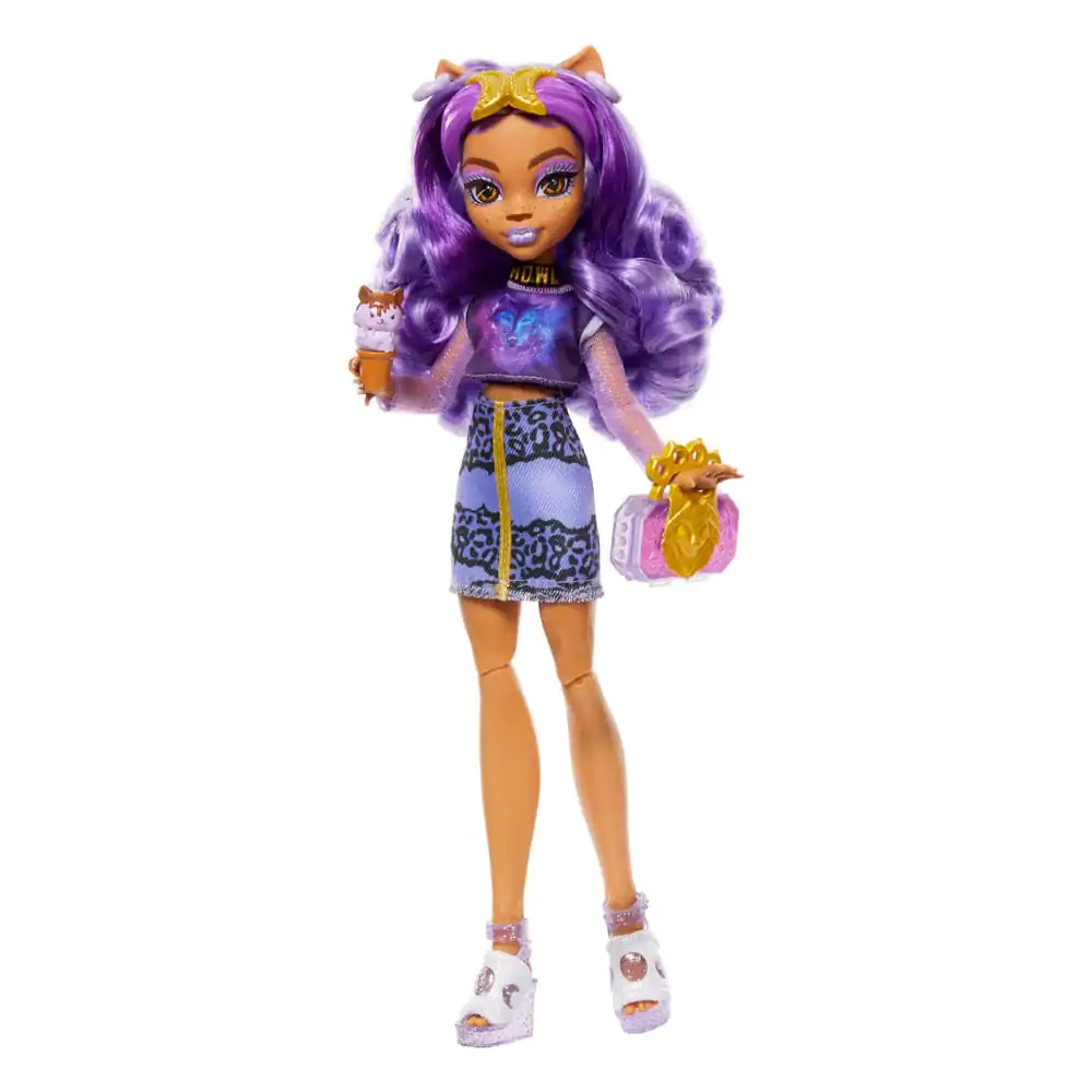 Monster High Skulltimate Secrets: Fearidescent Bábika Clawdeen Wolf 25 cm produktová fotografia