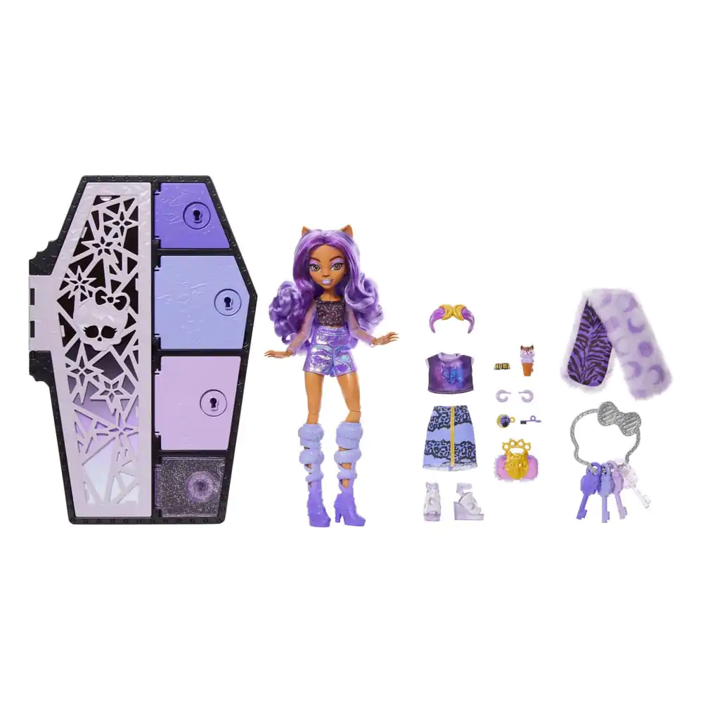 Monster High Skulltimate Secrets: Fearidescent Bábika Clawdeen Wolf 25 cm produktová fotografia