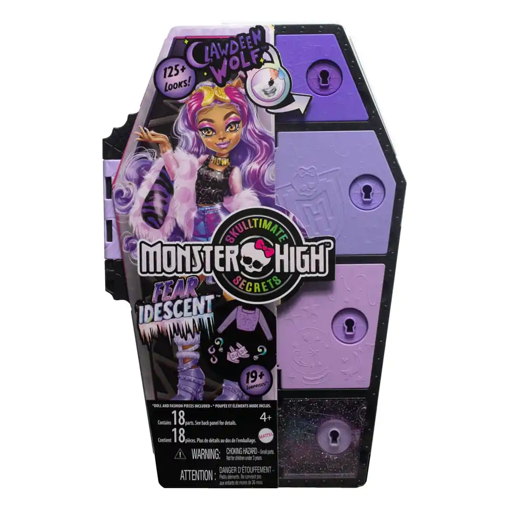 Monster High Skulltimate Secrets: Fearidescent Bábika Clawdeen Wolf 25 cm produktová fotografia