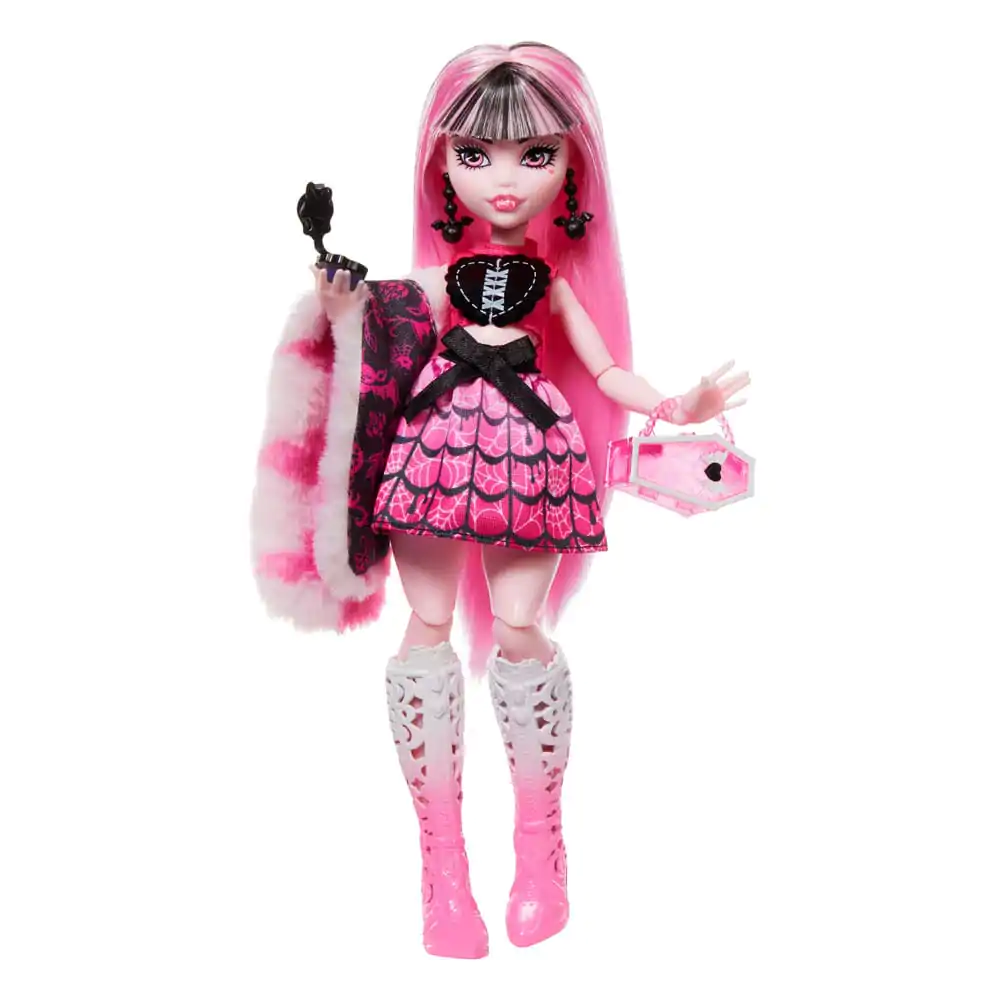 Monster High Skulltimate Secrets: Fearidescent Doll Draculaura 25 cm bábika produktová fotografia