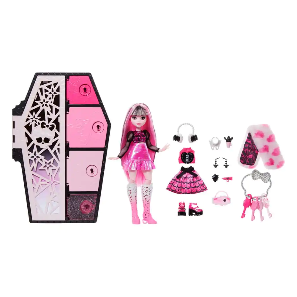 Monster High Skulltimate Secrets: Fearidescent Doll Draculaura 25 cm bábika produktová fotografia