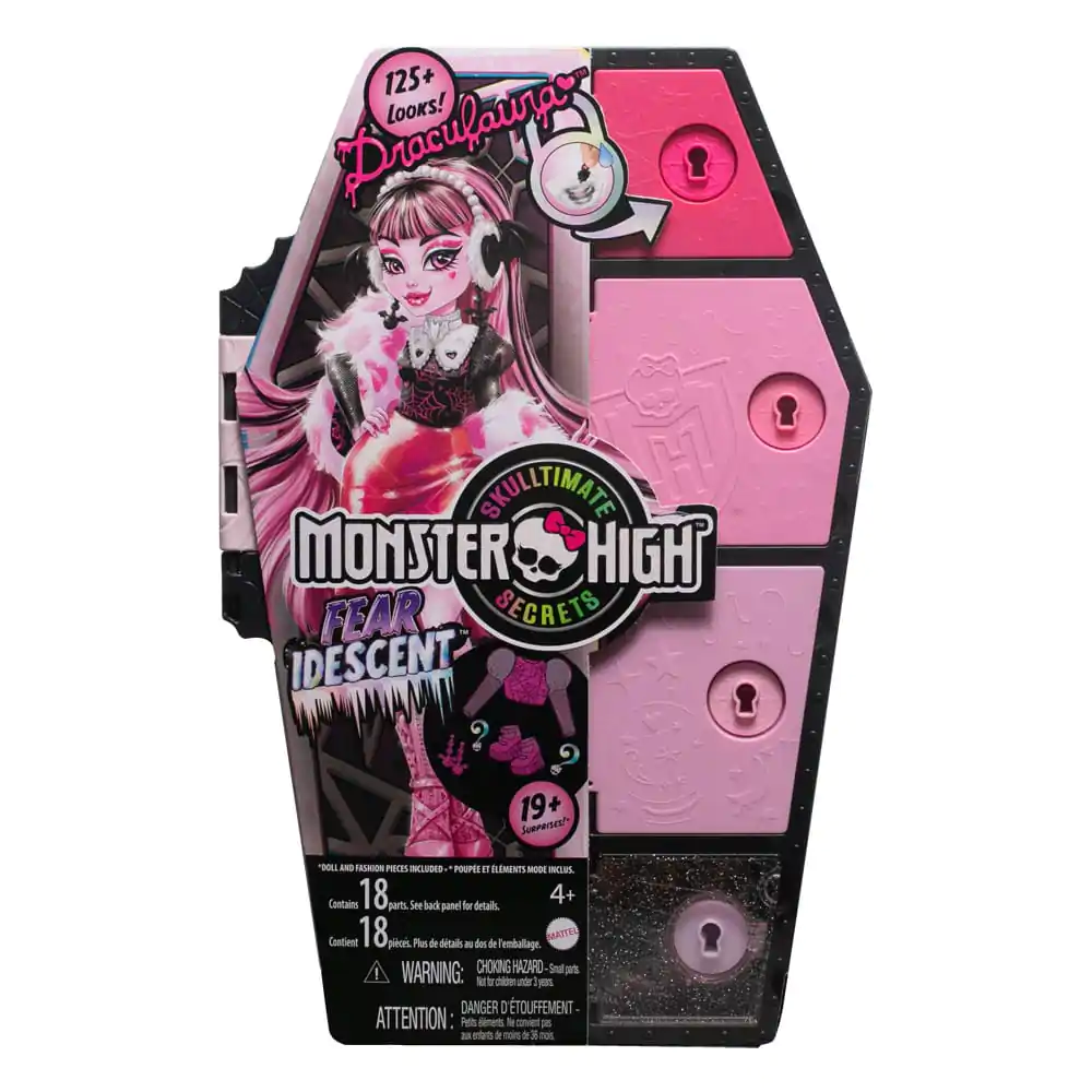Monster High Skulltimate Secrets: Fearidescent Doll Draculaura 25 cm bábika produktová fotografia