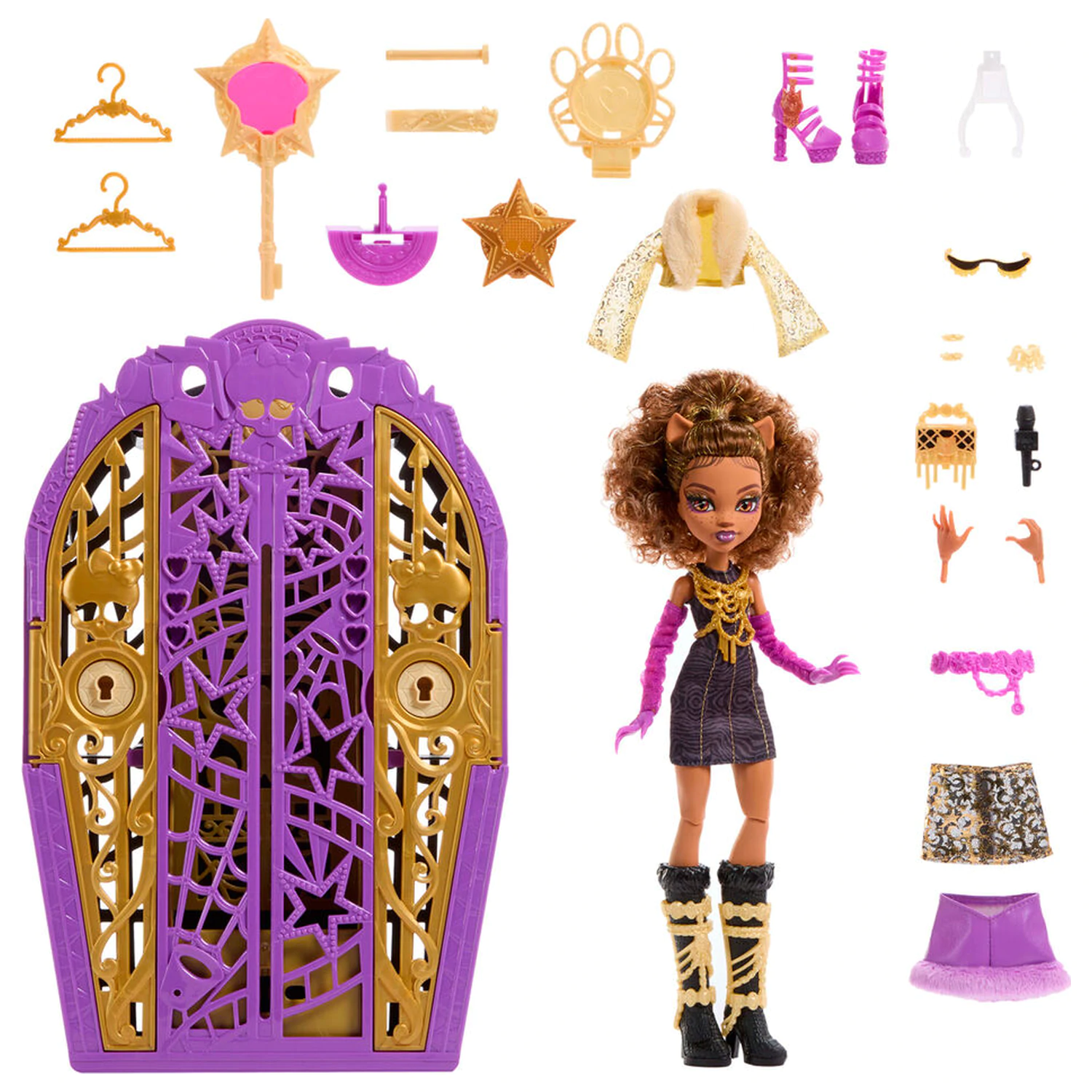 Monster High Skulltimate Secrets Hauntlywood Mysteries bábika Clawdeen produktová fotografia