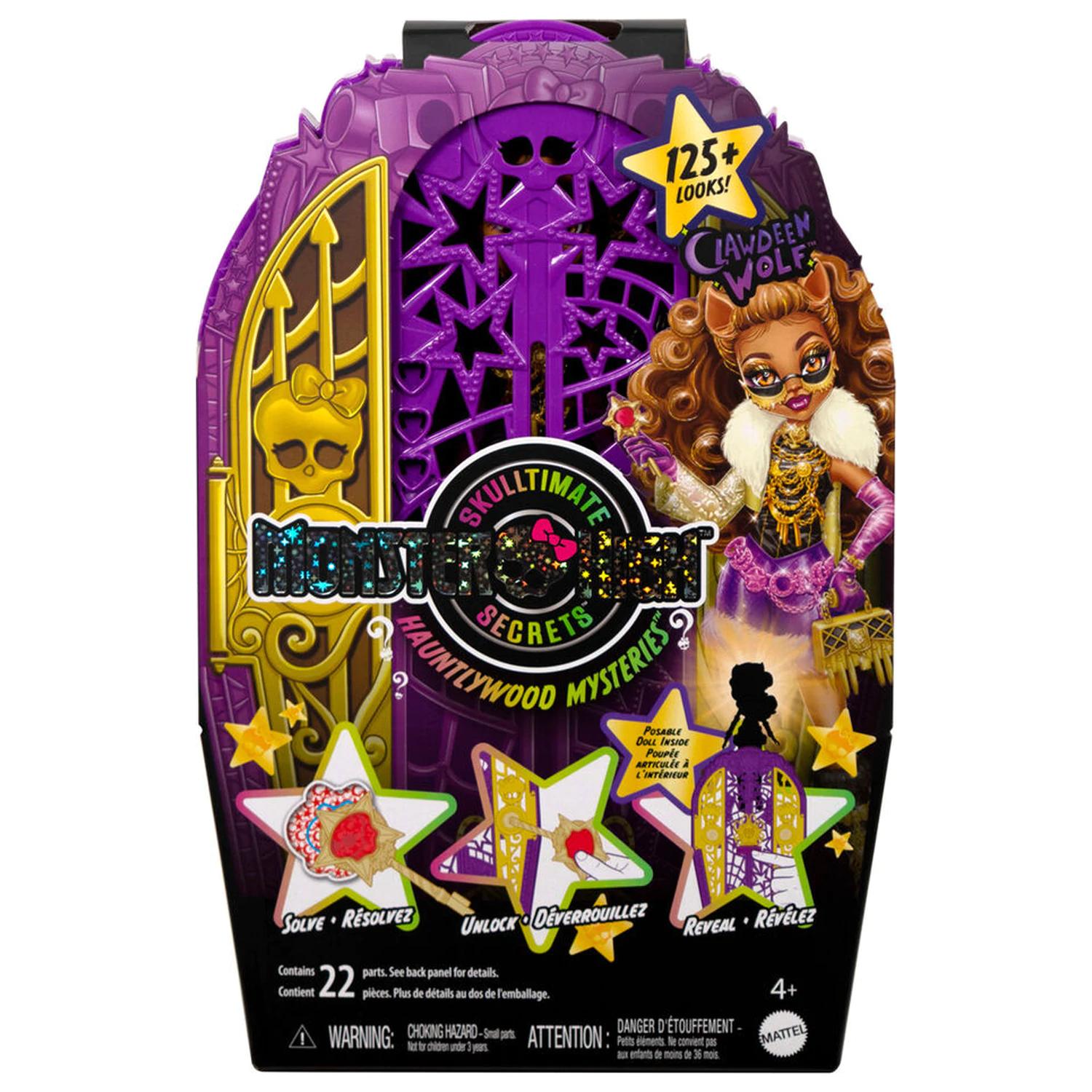 Monster High Skulltimate Secrets Hauntlywood Mysteries bábika Clawdeen produktová fotografia
