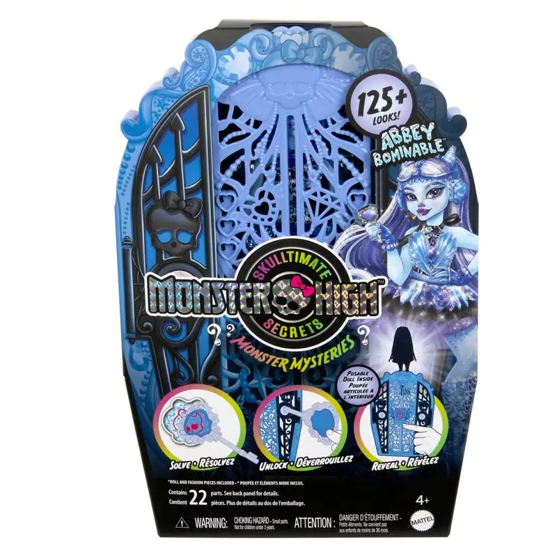 Monster High Skulltime Secrets Abbey Bominable bábika + szekrény termékfotó