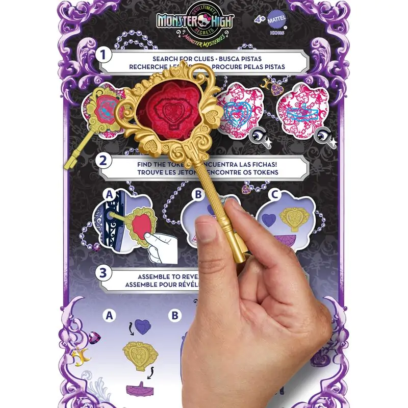 Monster High Skulltime Secrets Clawdeen Wolf bábika + skrinka produktová fotografia