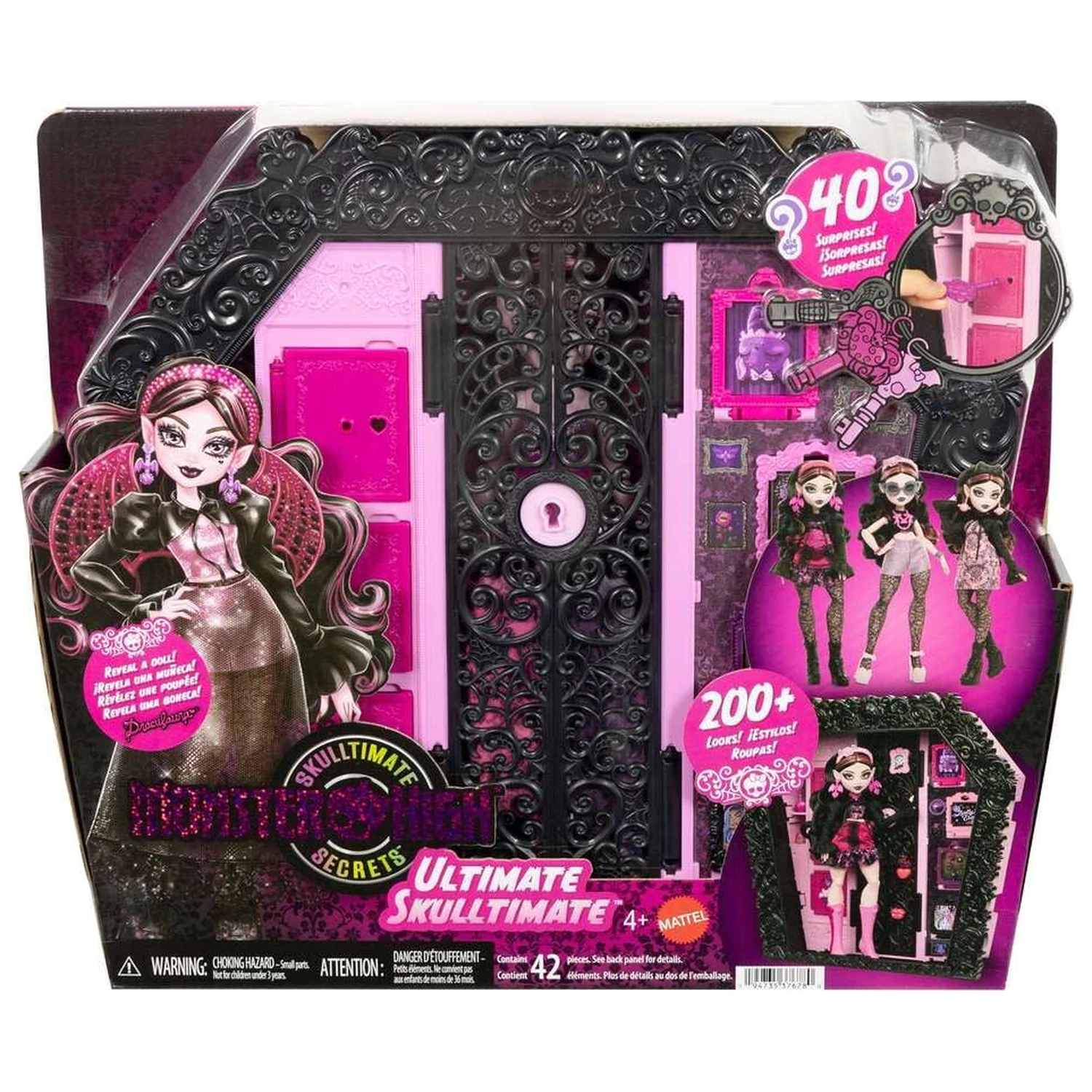 Monster High Ultimate Skulltimate Draculaura bábika a šatník produktová fotografia