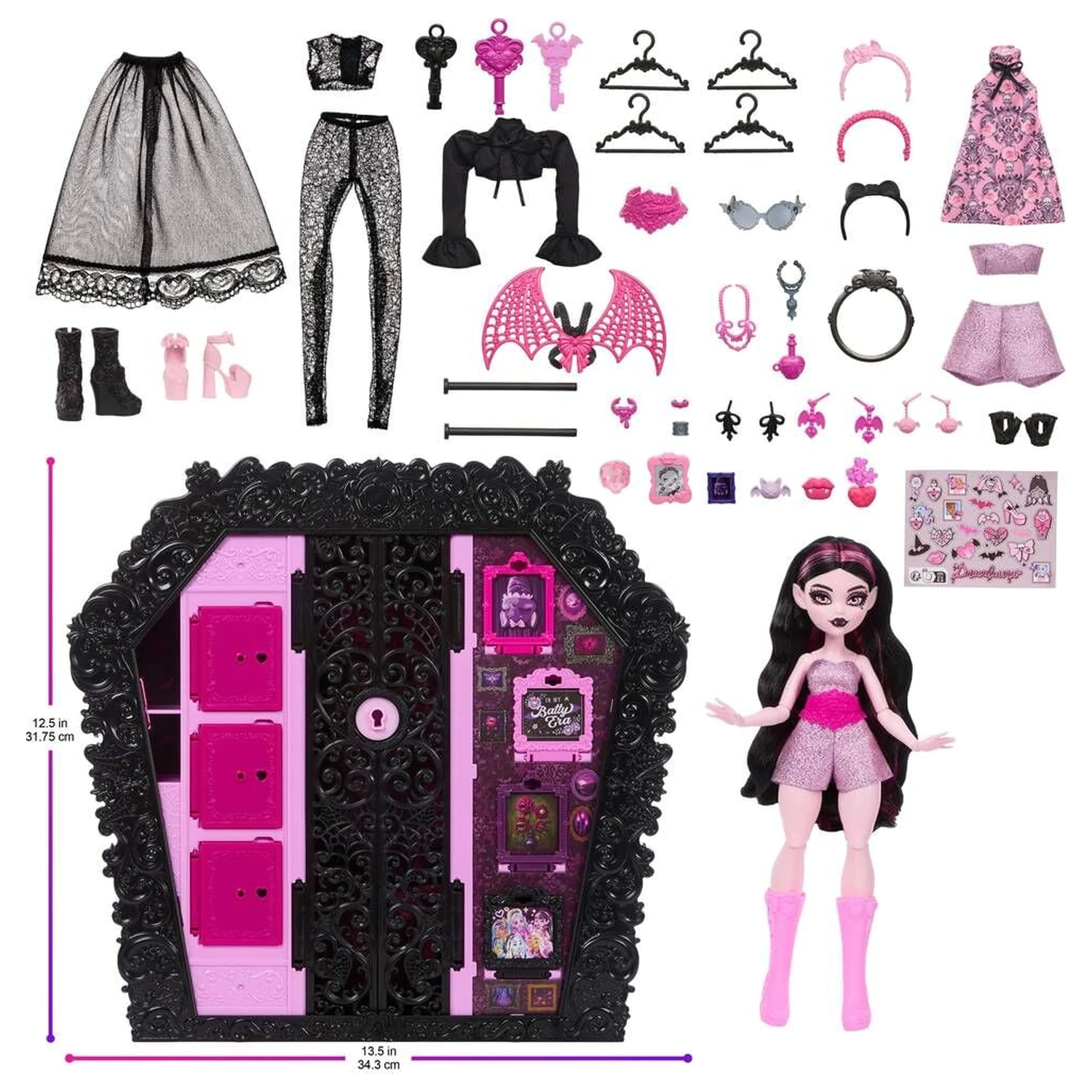Monster High Ultimate Skulltimate Draculaura bábika a šatník produktová fotografia