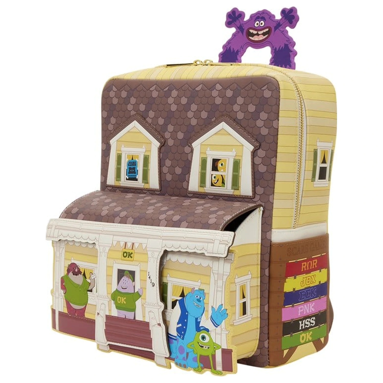 Monsters University Oozma Kappa House figúrny mini batoh produktová fotografia