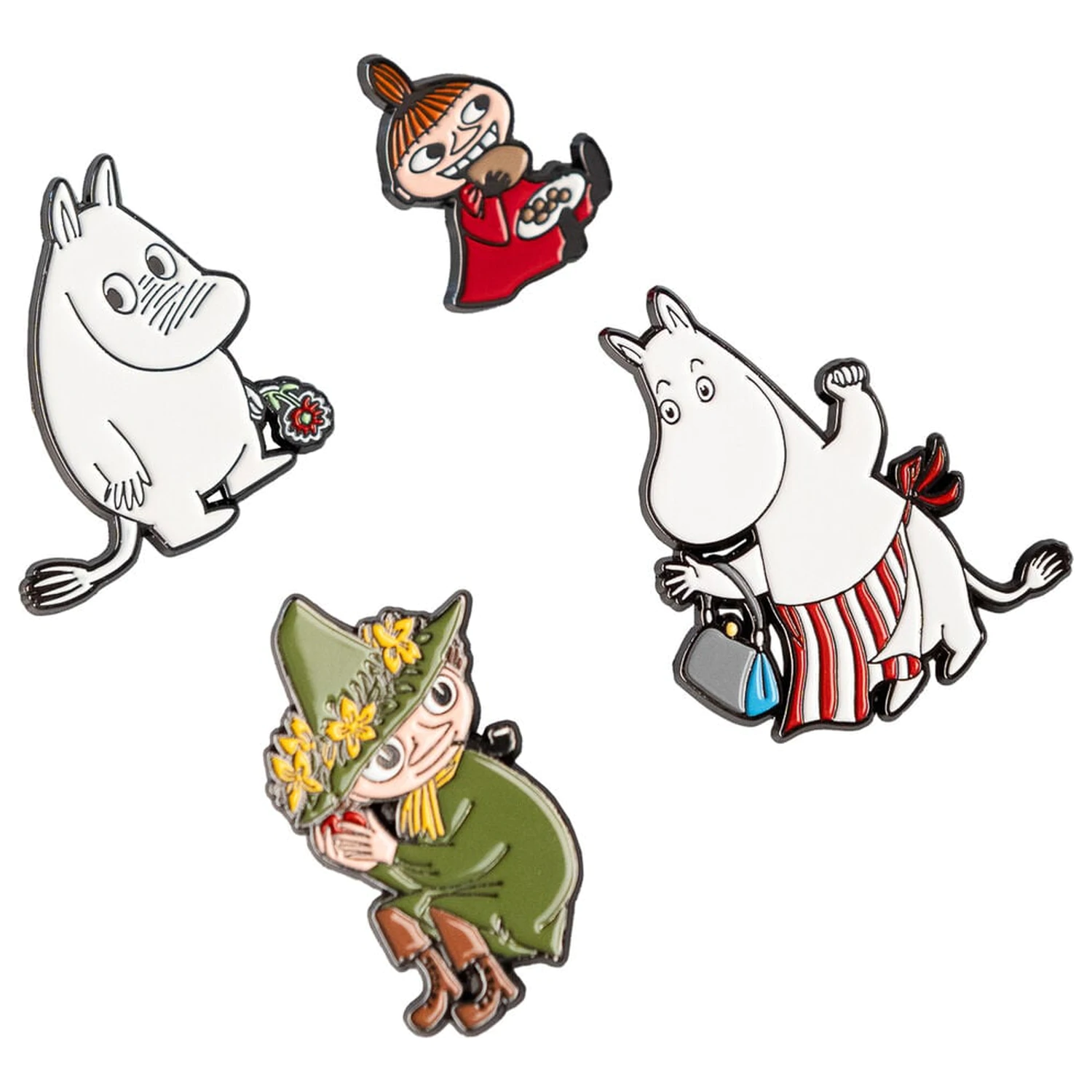 Moomin set 4 odznakov produktová fotografia