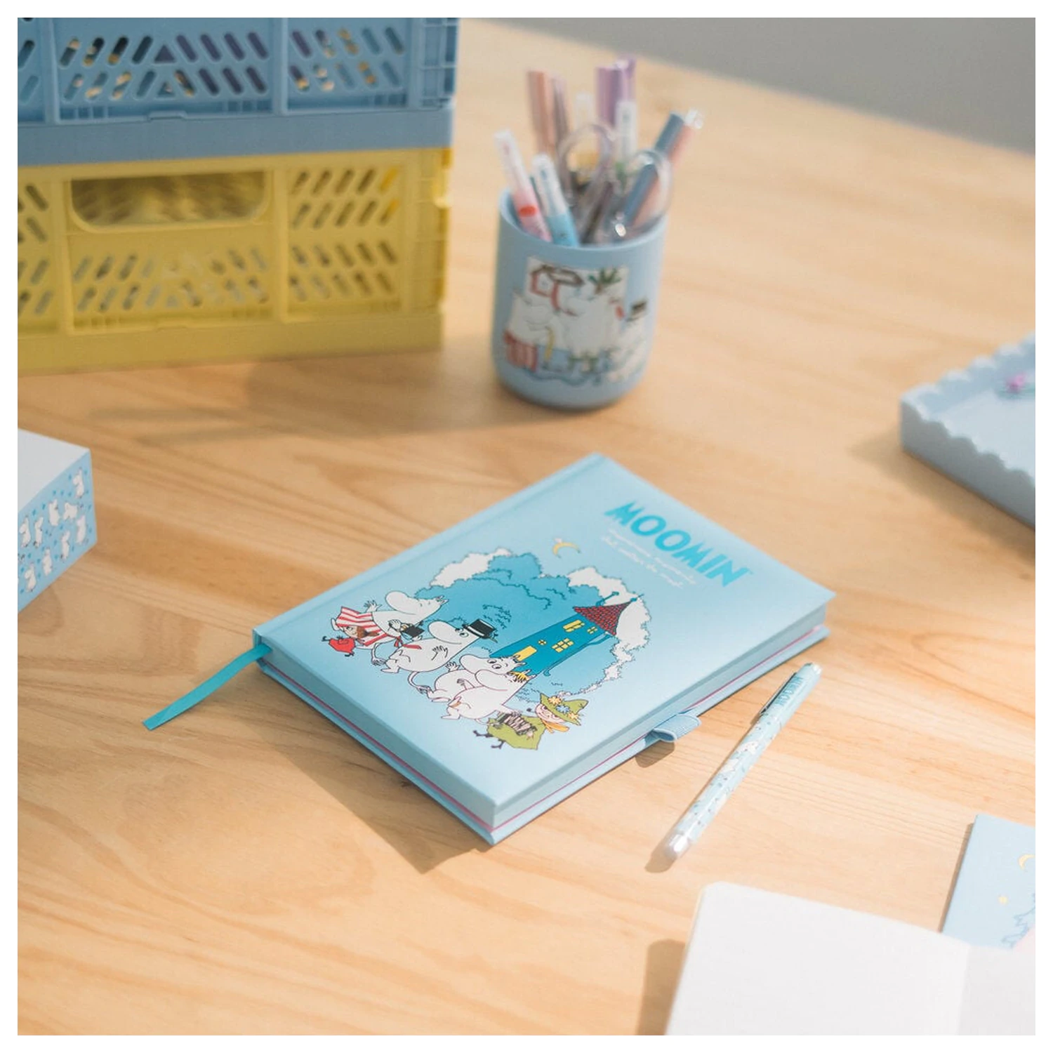 Moomin A5 zápisník a sada pier produktová fotografia