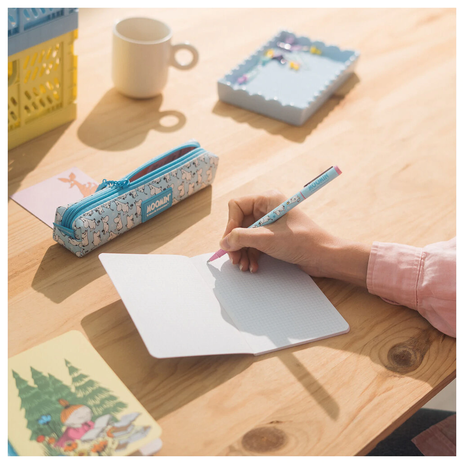Moomin Set peračník, pero a ceruzka produktová fotografia