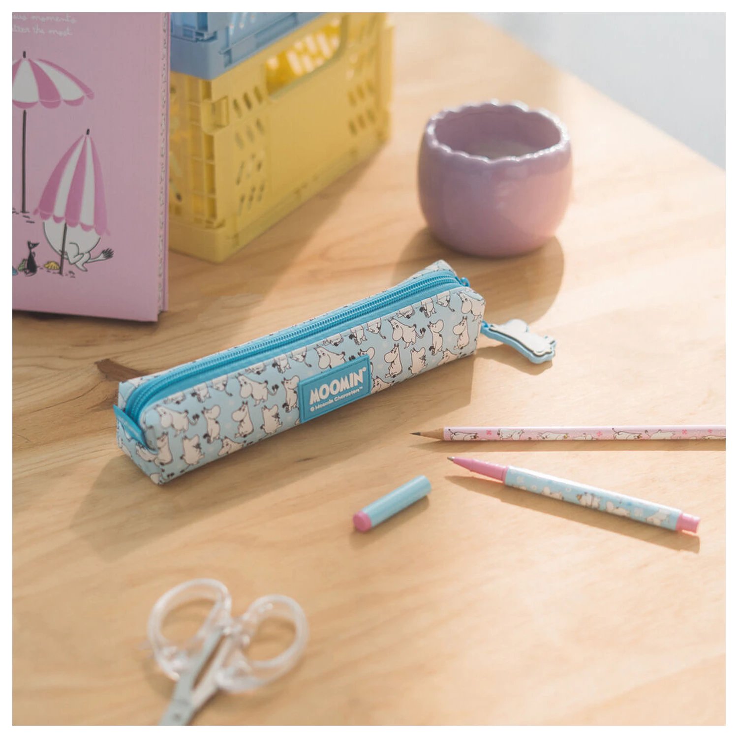 Moomin Set peračník, pero a ceruzka produktová fotografia